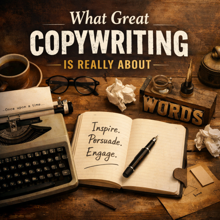 Vintage tools of the copywriter's craft